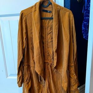 Max Jeans Mustard mid-length Jacket - Medium
